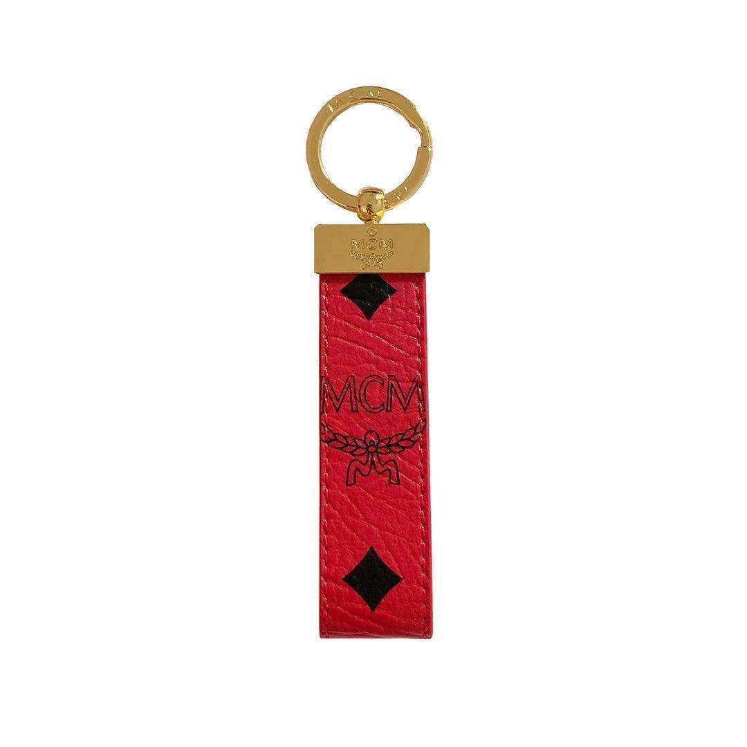 MCM Worldwide Luxury Leather Keychain