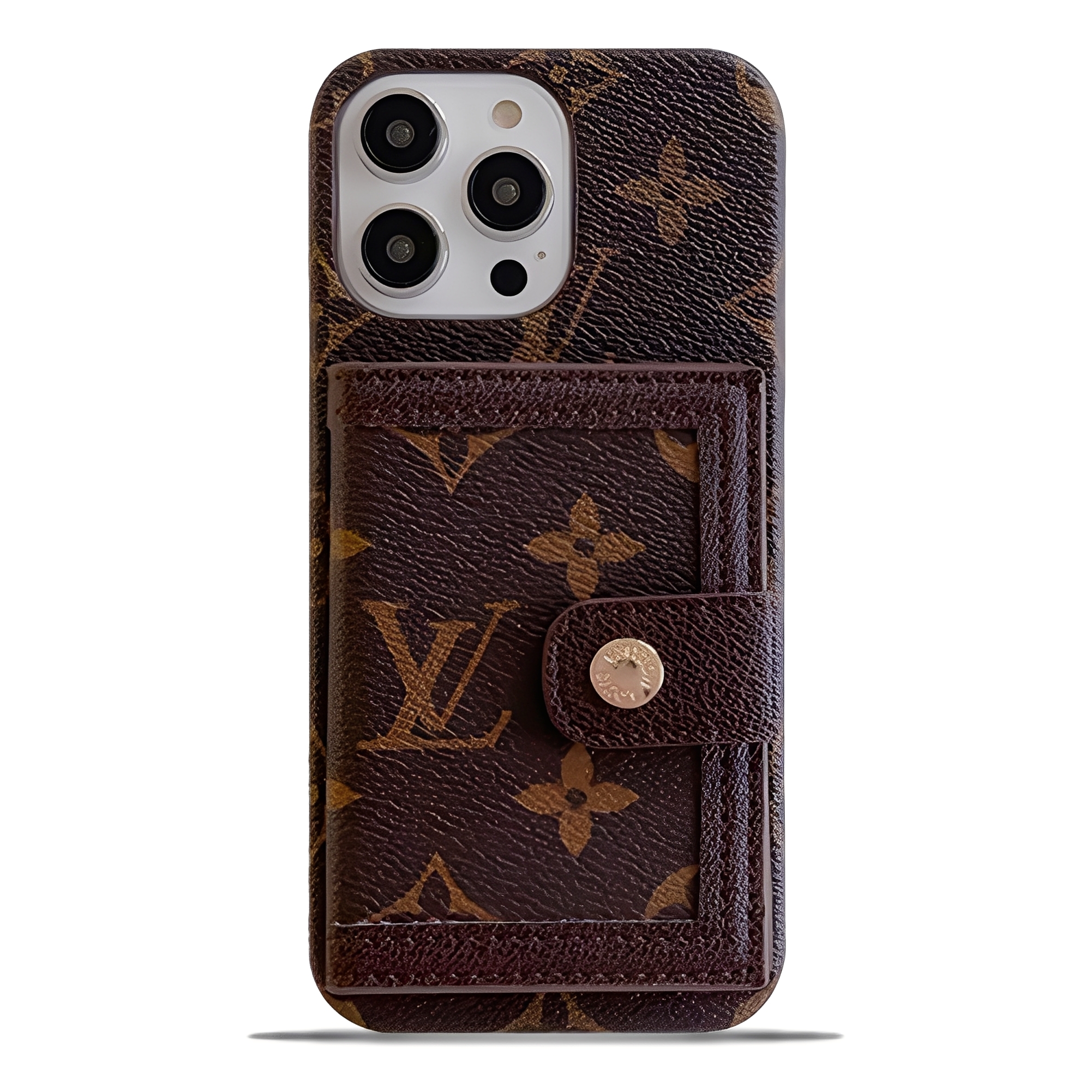 Louis Vuitton,Gucci Monogram Leather iPhone Wallet Case