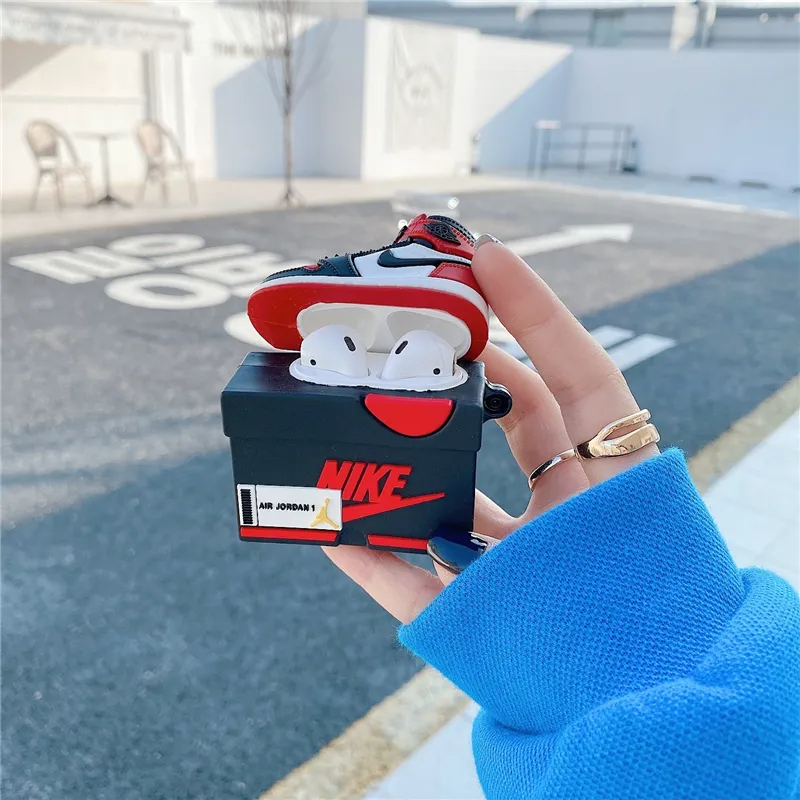 Red AIR JORDAN 1 Airpod Case