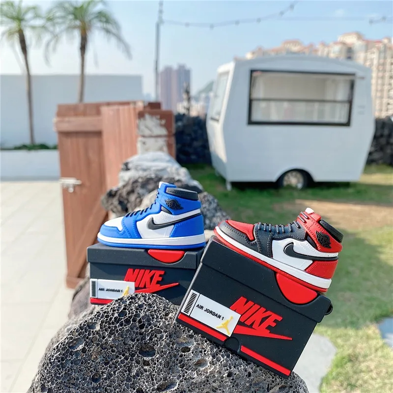 Red AIR JORDAN 1 Airpod Case