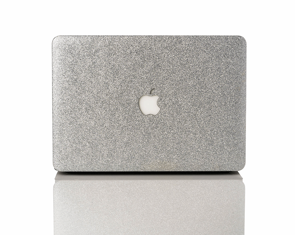 Glitter Silver Macbook Case-BELKCASE