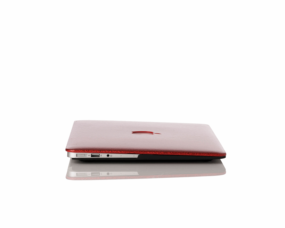 Glitter Red Macbook Case