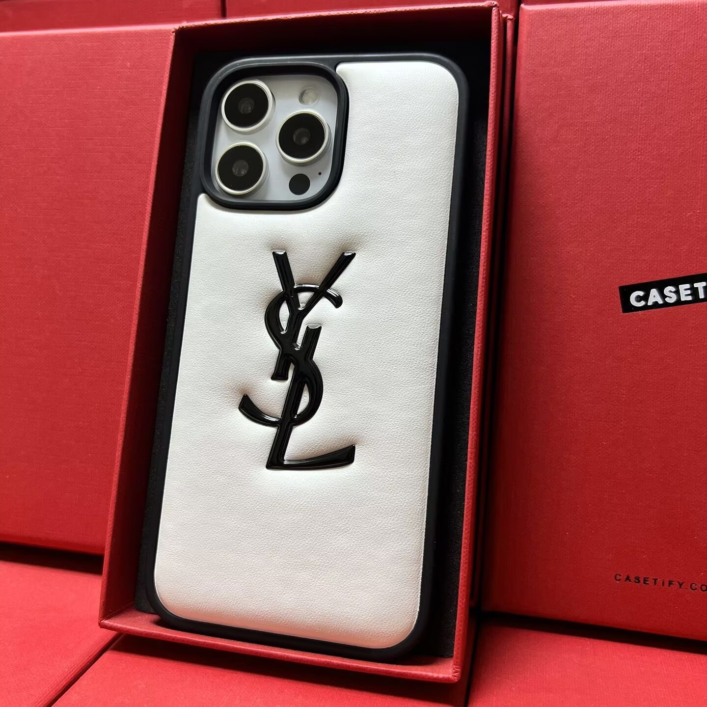 YSL Cushion leather iPhone Case