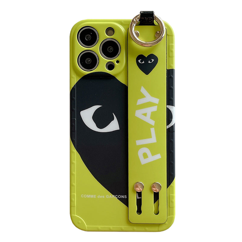 Love Face iPhone Case with Wrist Strap Holder