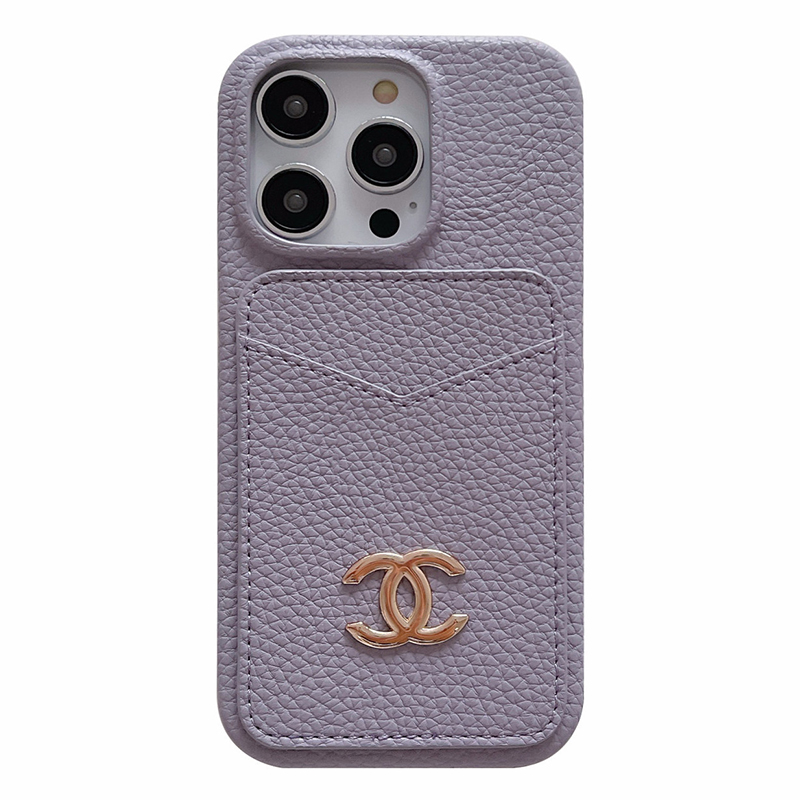 Luxury Leather CC iPhone Wallet Case