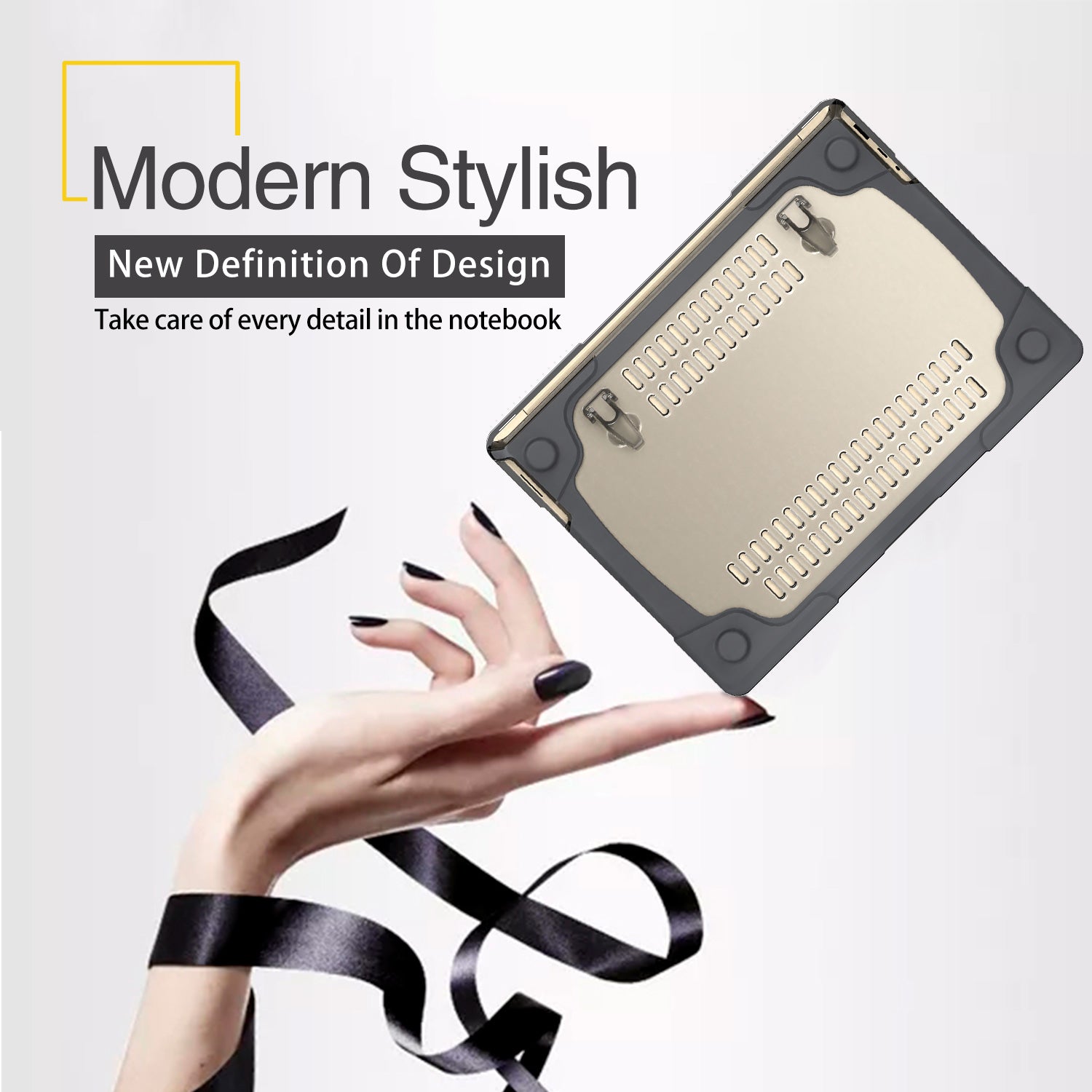 Heavy Shell with Foldable Kickstands Grey Microsoft Surface Laptop Case-BELKCASE