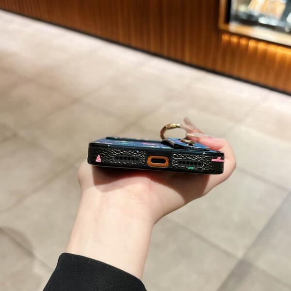 Louis Vuitton Leather Monogram iPhone Case With Holder