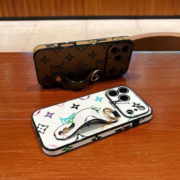 Louis Vuitton Leather Monogram iPhone Case With Holder