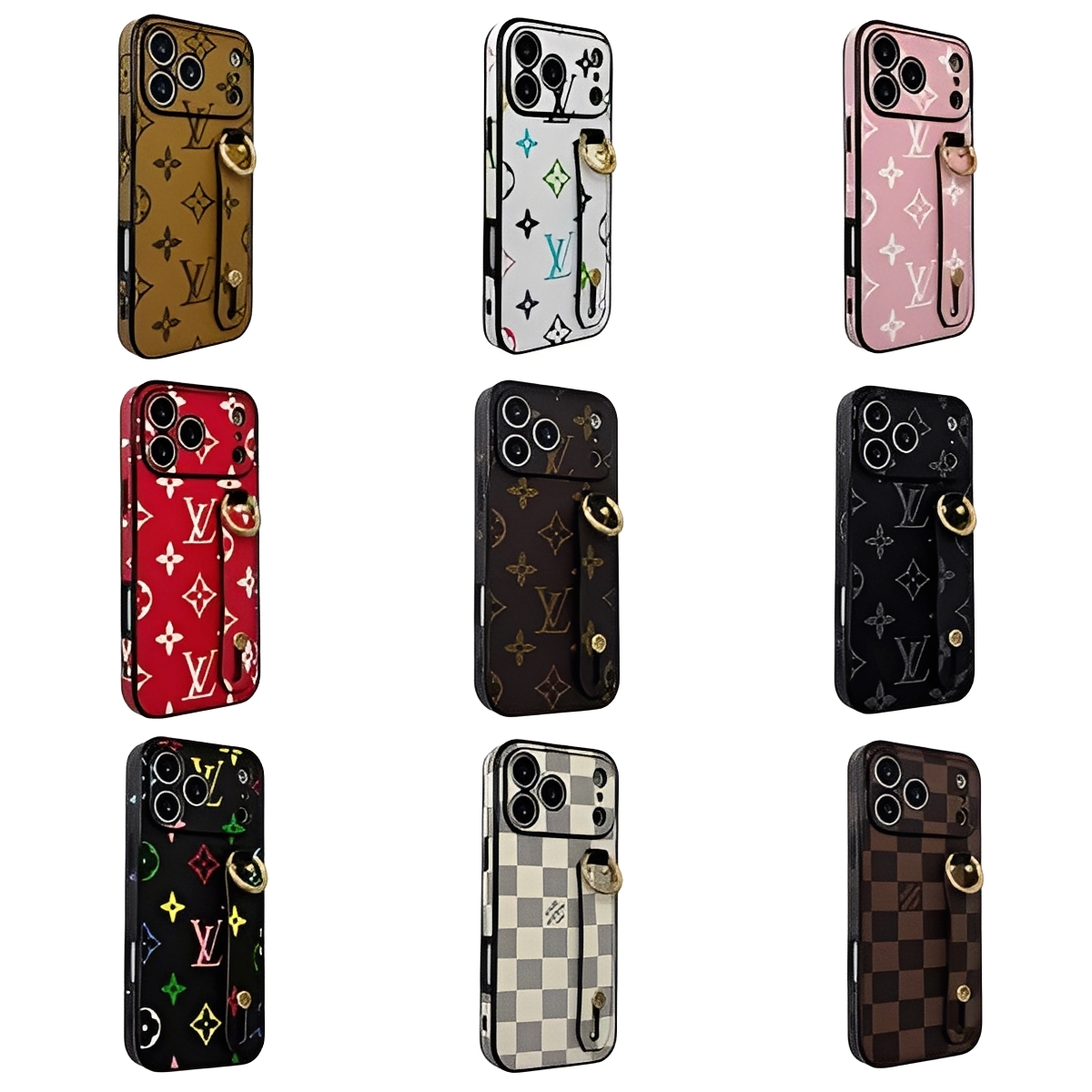 Louis Vuitton Leather Monogram iPhone Case With Holder