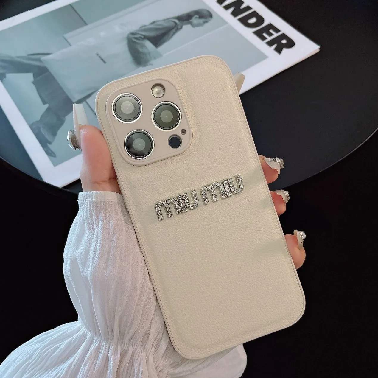 Fashion Leather MU iPhone  Case