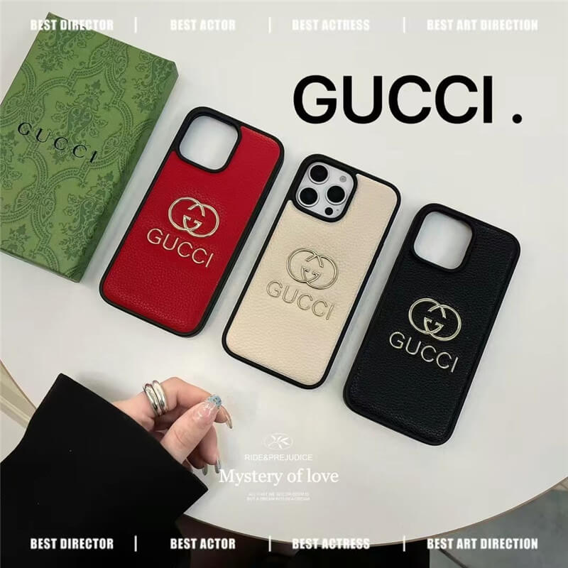 Gucci Leather iPhone Case