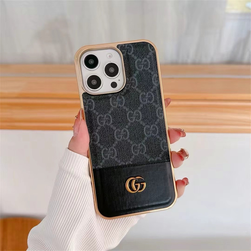 Louis Vuitton Gucci Leather iPhone Case