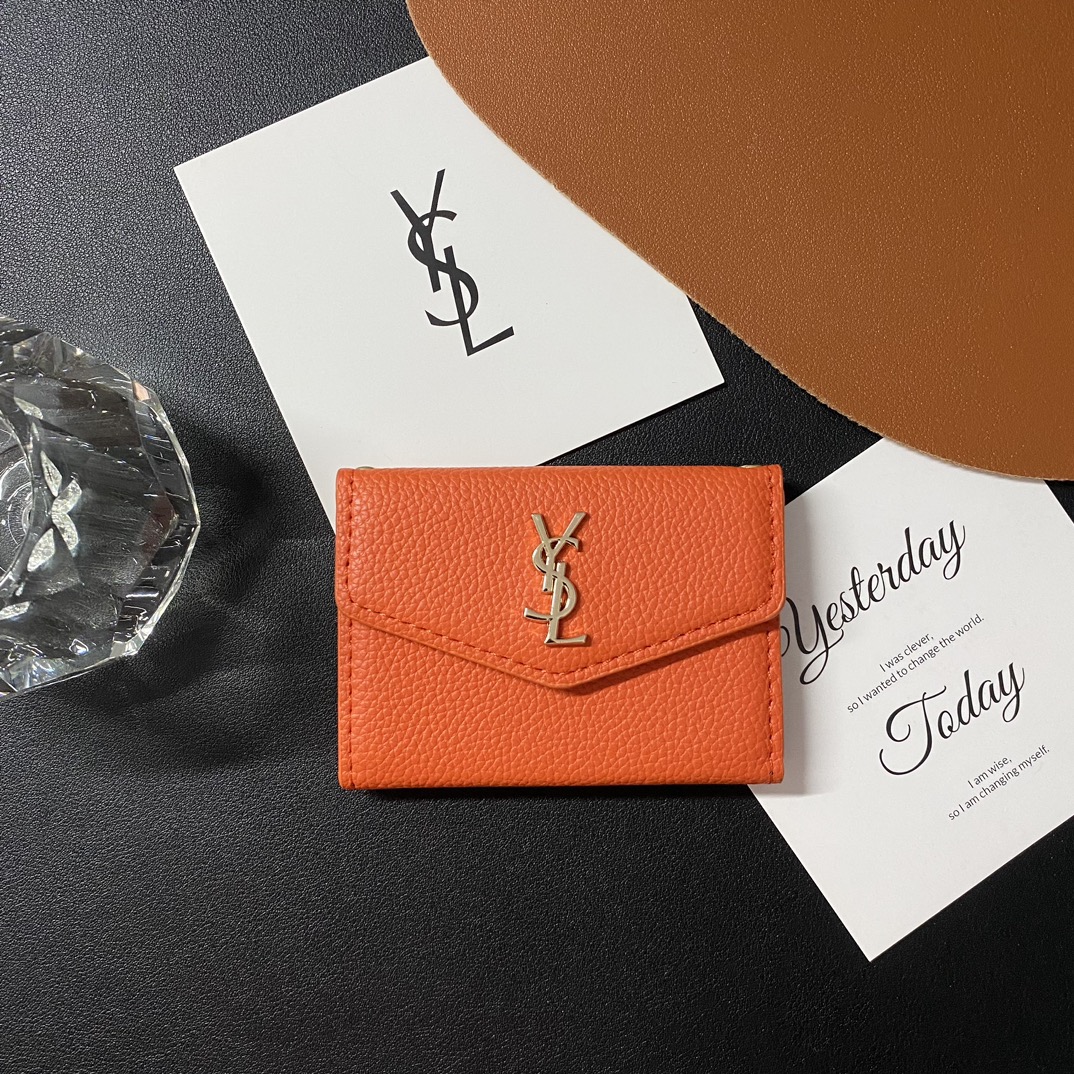 Classic Luxury Leather Wallet Card Holder Snap Closure