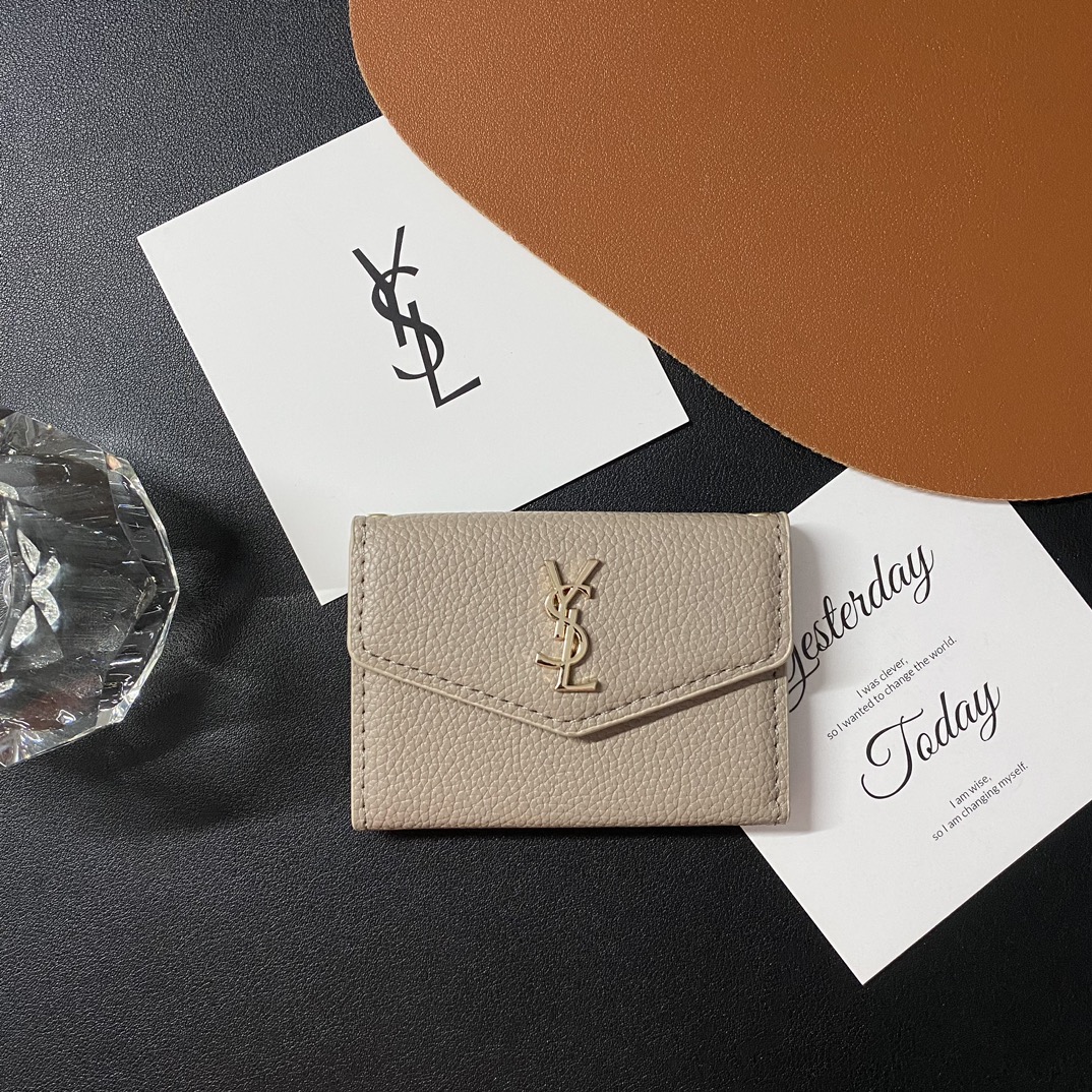 Classic Luxury Leather Wallet Card Holder Snap Closure