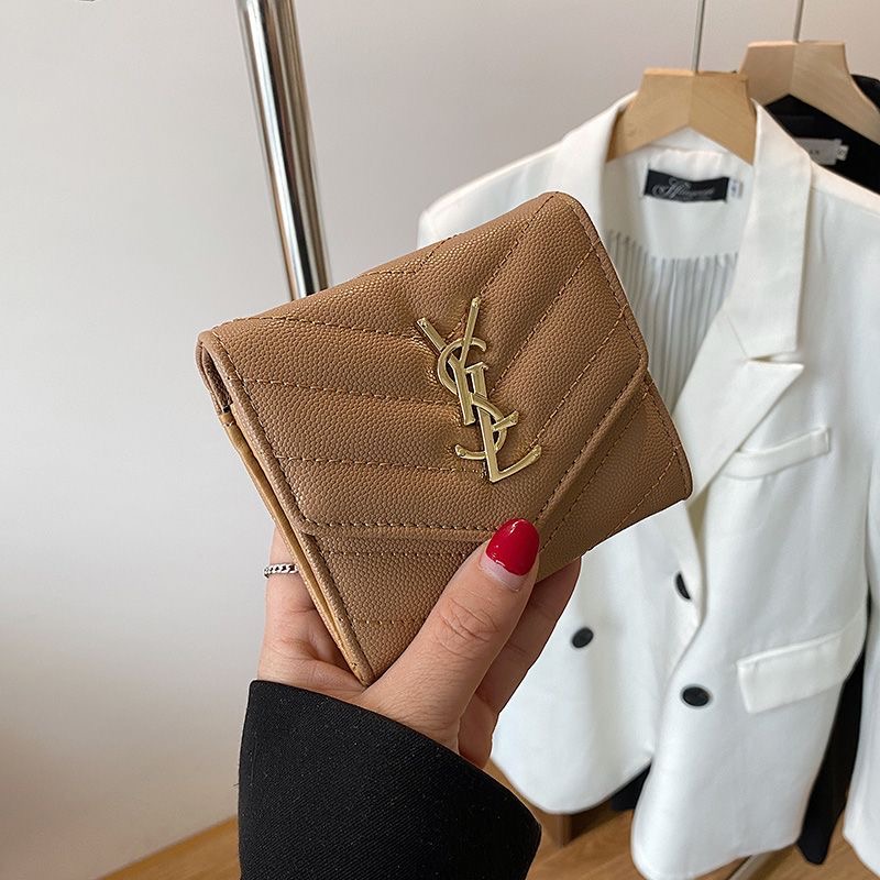 Classic Luxury Leather Wallet Card Holder Snap Closure