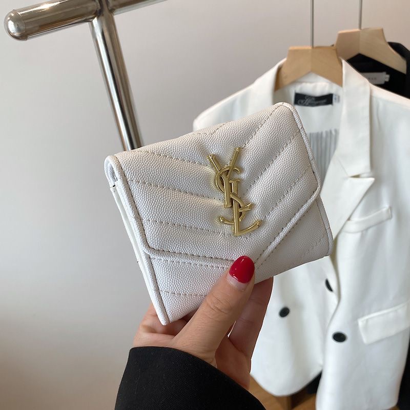 Classic Luxury Leather Wallet Card Holder Snap Closure