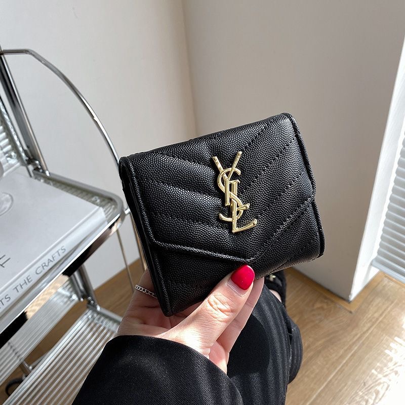 Classic Luxury Leather Wallet Card Holder Snap Closure