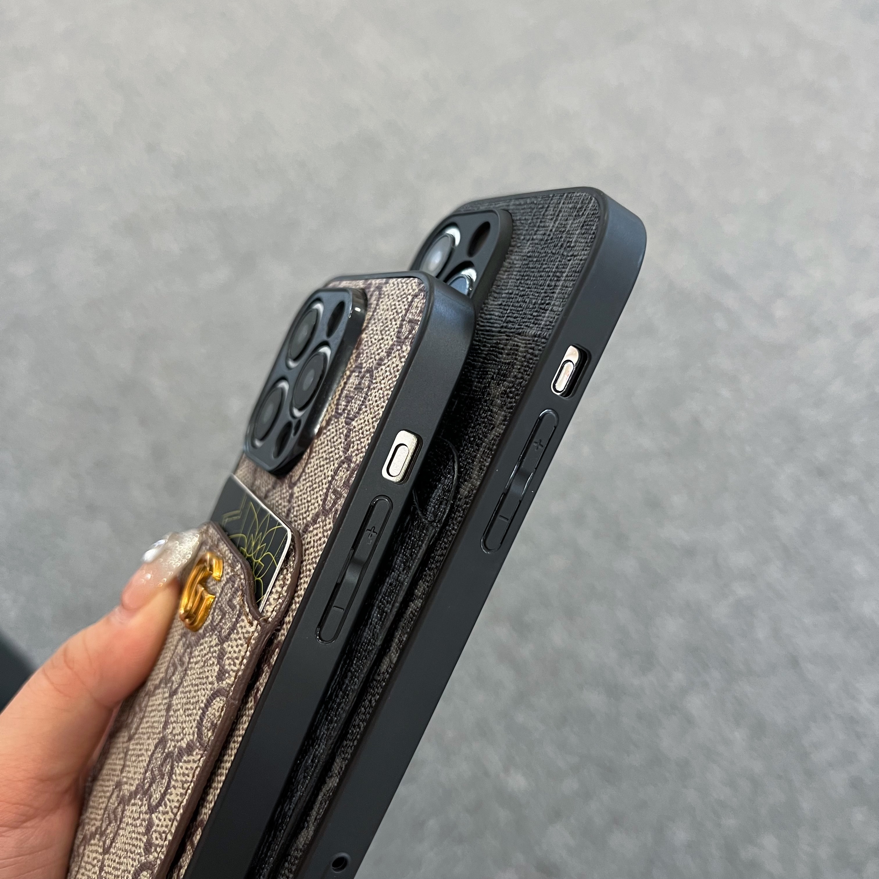 Luxury Leather iPhone Wallet Case