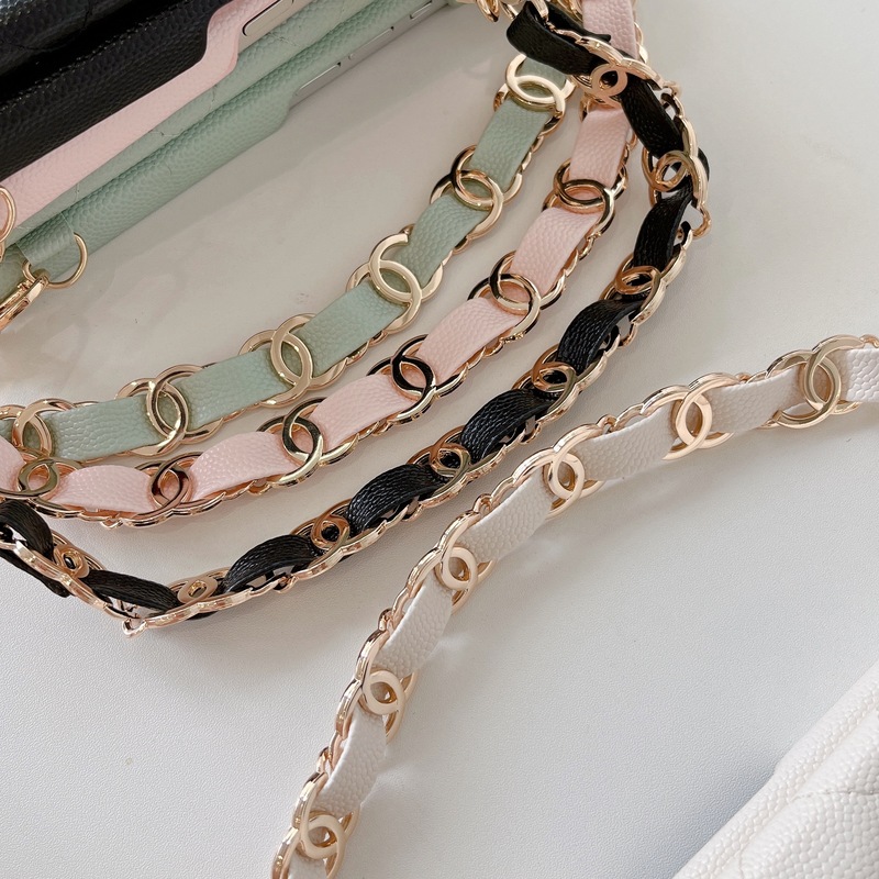 Leather iPhone Wallet Case With Crossbody Strap Magnetic Flip Cover