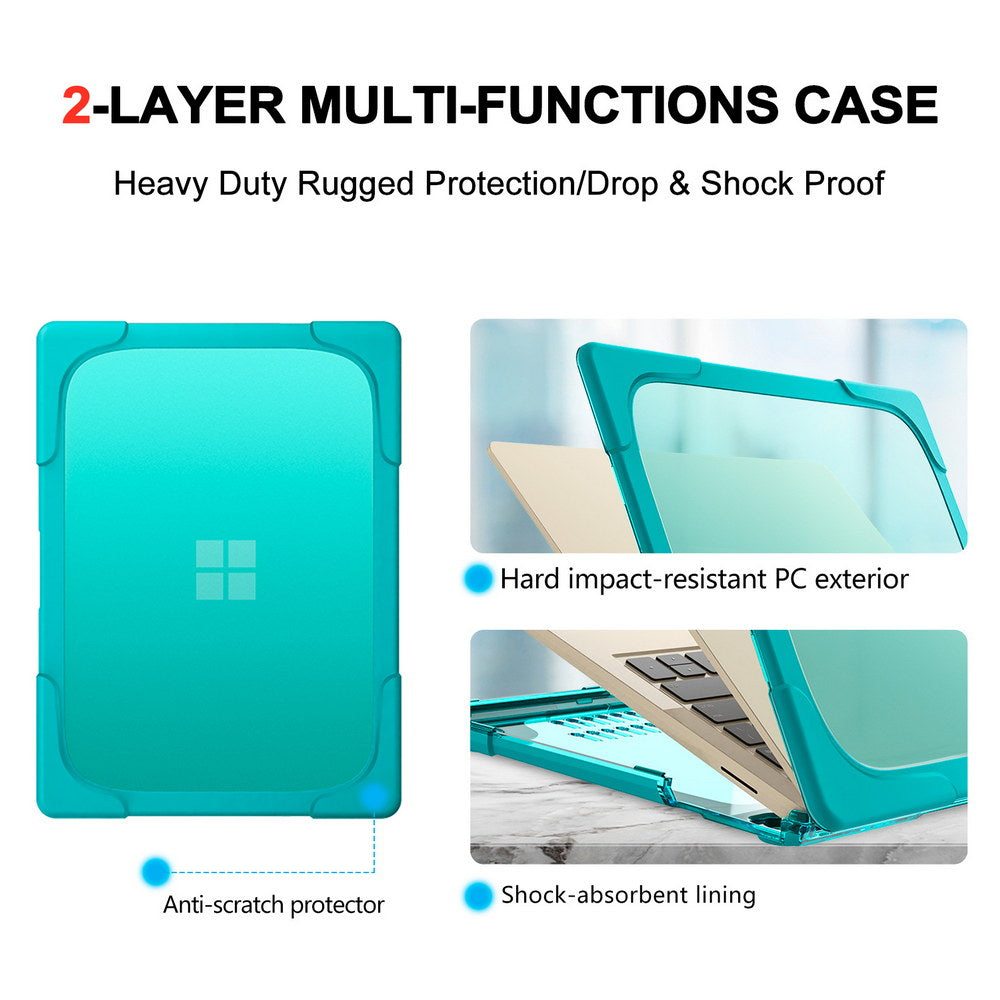 Heavy Shell with Foldable Kickstands Blue Microsoft Surface Laptop Case-BELKCASE