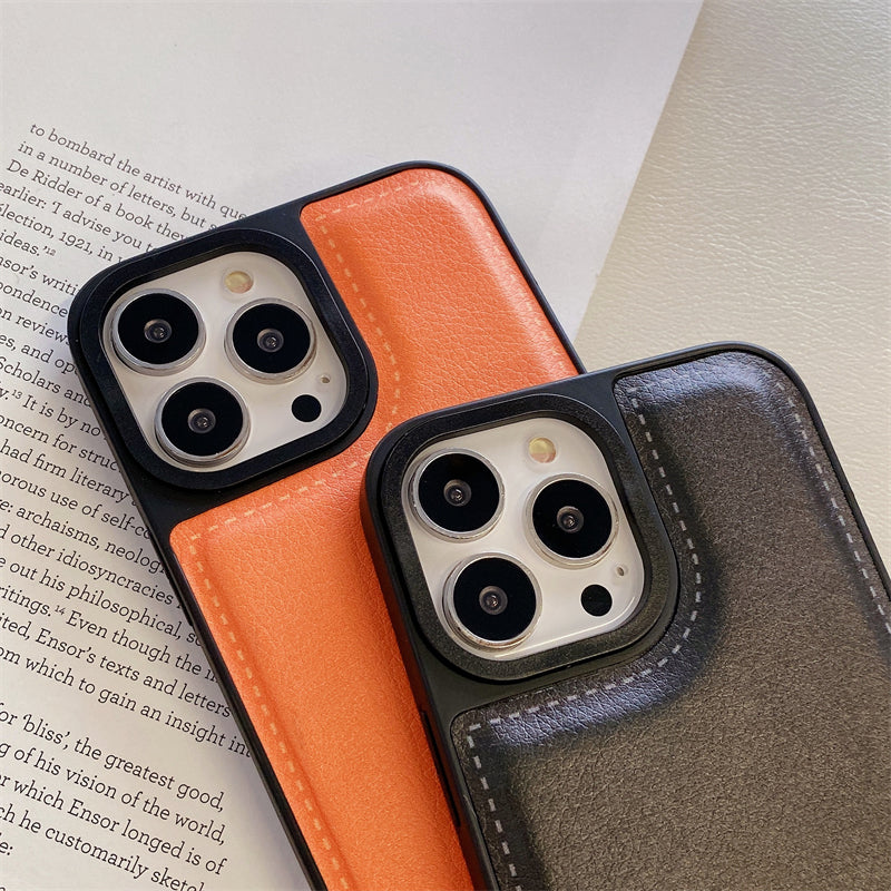 Leather N-K iPhone Case