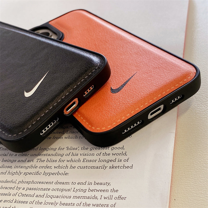 Leather N-K iPhone Case