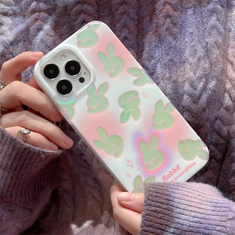 Cartoon Rabbits Laser iphone Case-BELKCASE