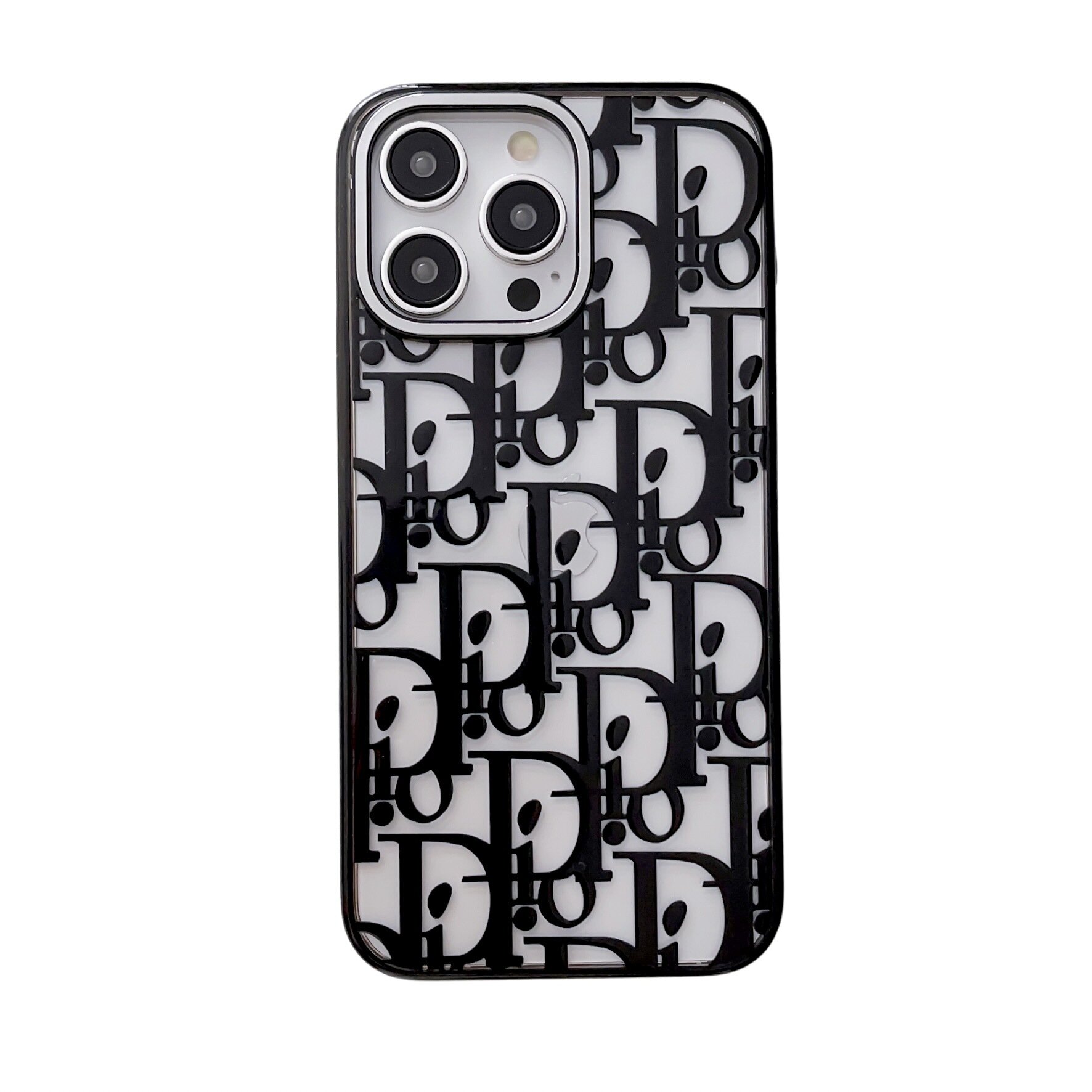 Transparent Trendy Letters CD iPhone Case