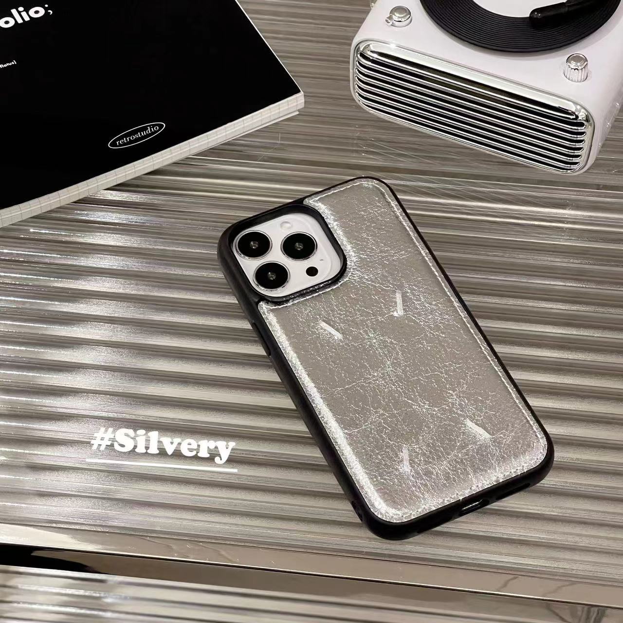 Luxury Leather M iPhone Case