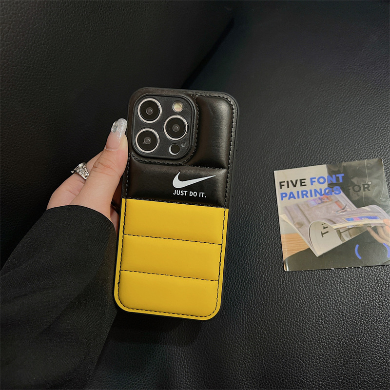 Colorblock Down Jacket NK iPhone Case