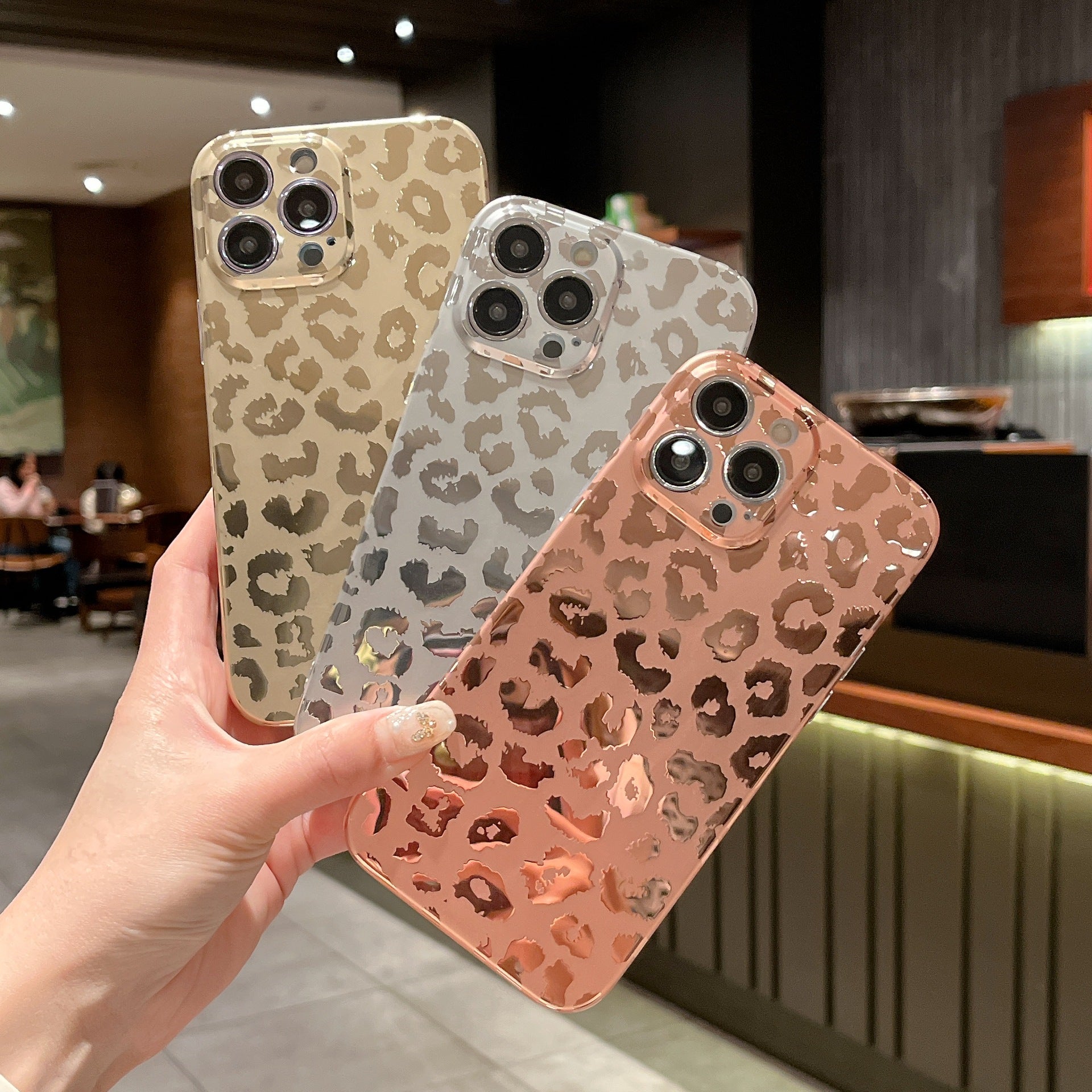 Electroplating Cheetah iPhone Case-BELKCASE