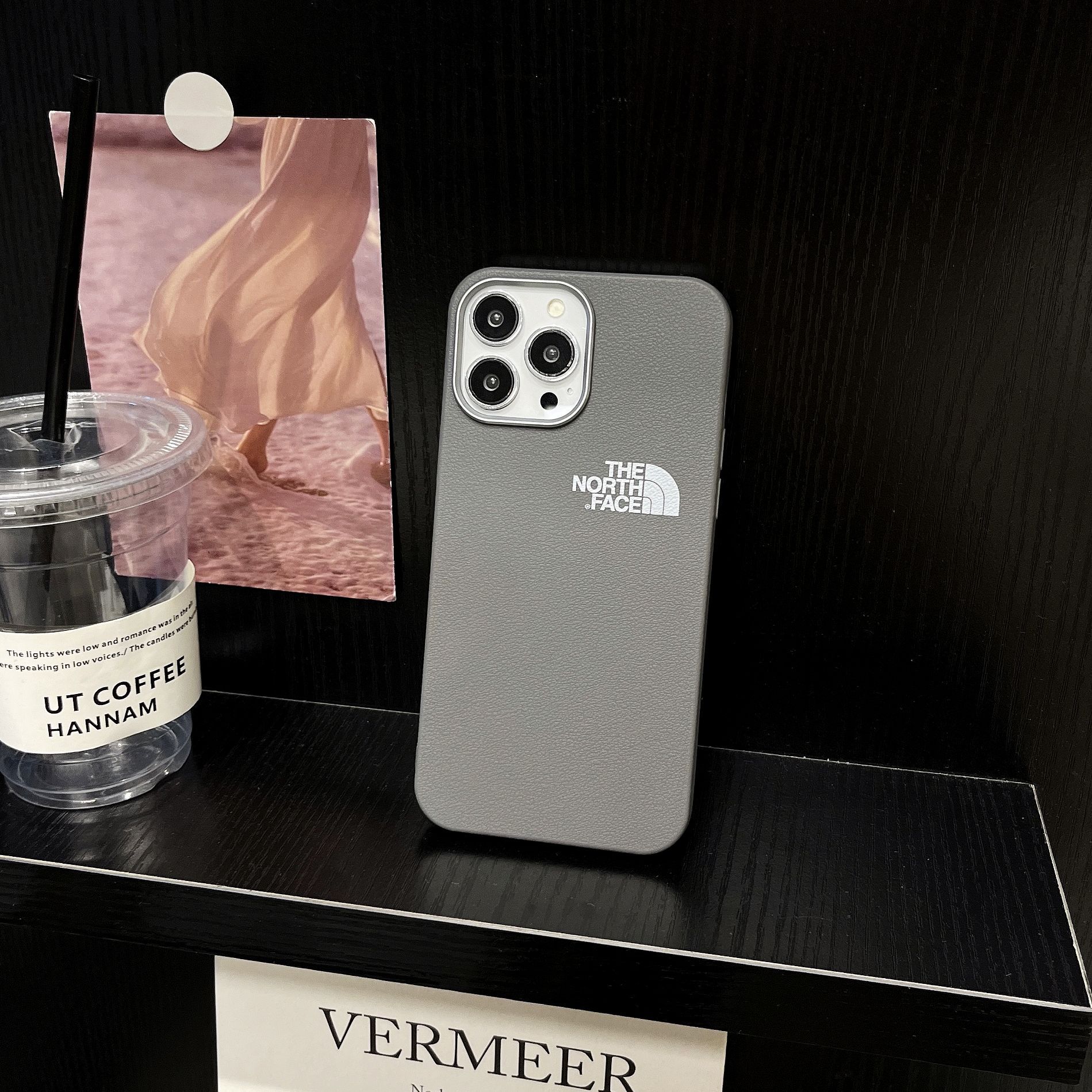 Simple leather NF iPhone Case