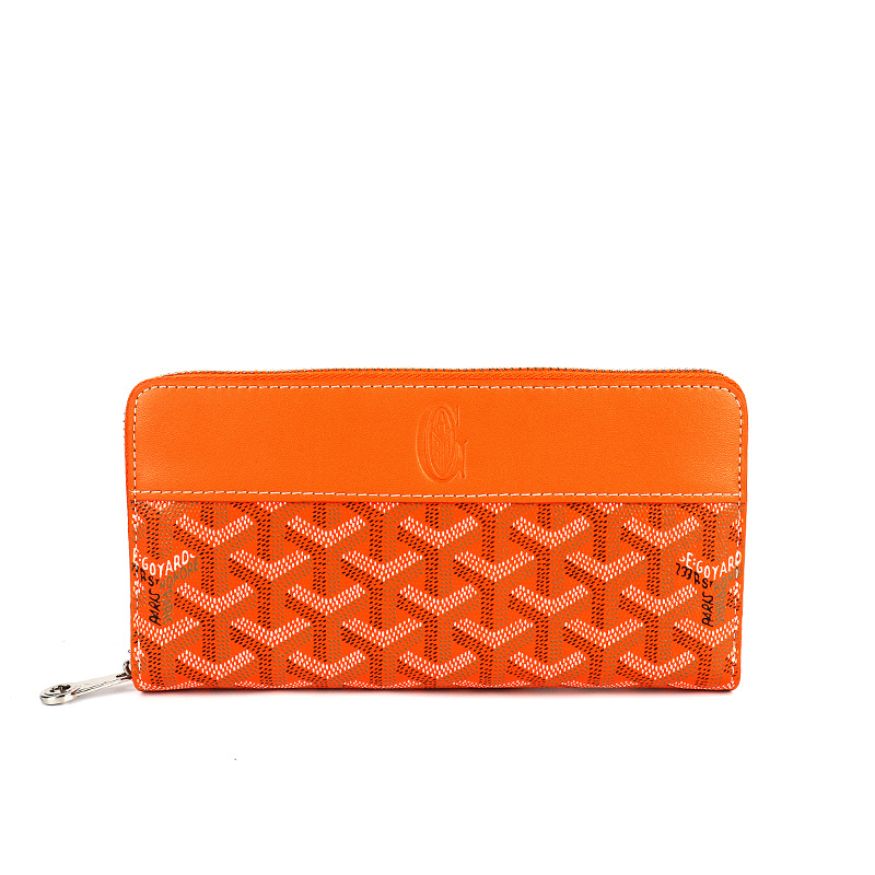 GD Leather Zipper Long Wallet