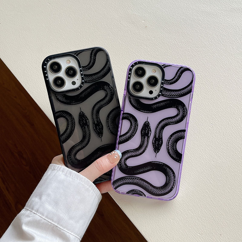 Black Snake King iPhone Case