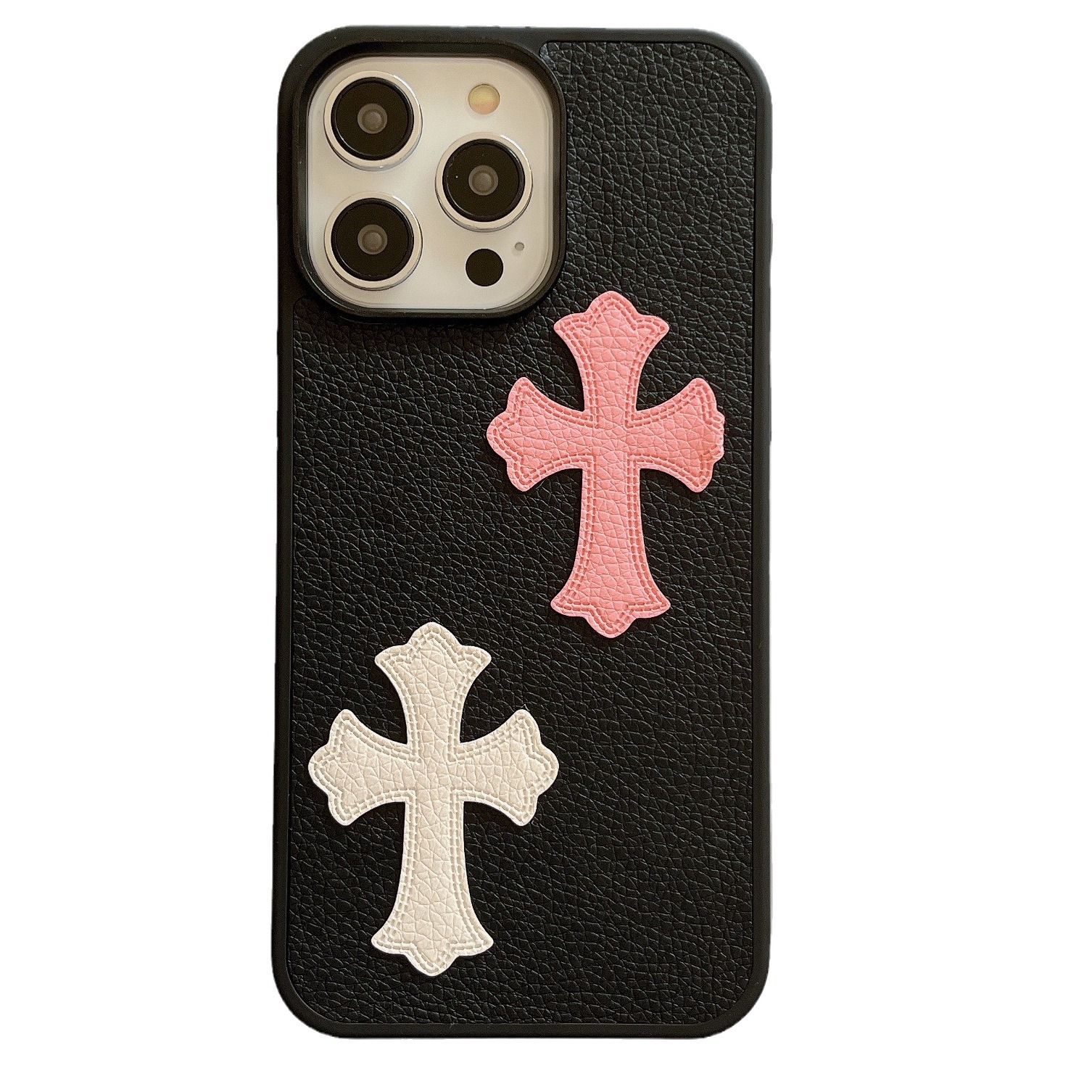 Trendy CH Leather iPhone Case