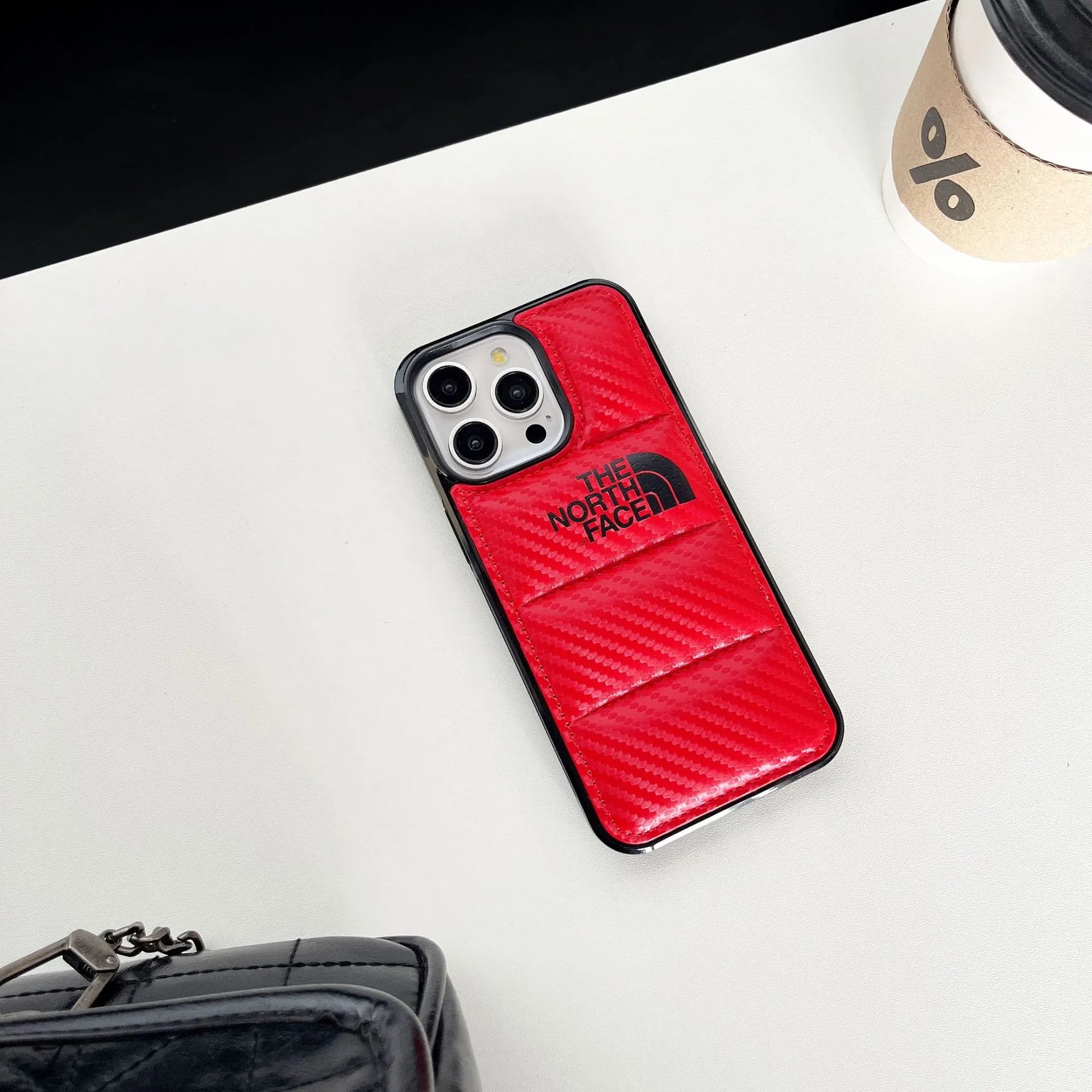 Carbon Fiber NF Goose Down Jacket iphone Case