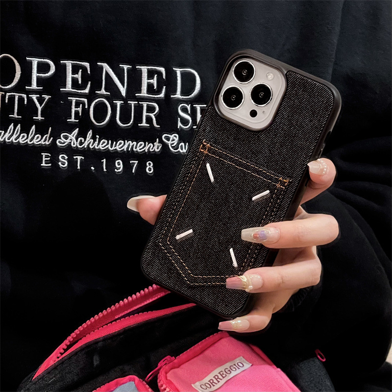 Trendy denim iPhone Case