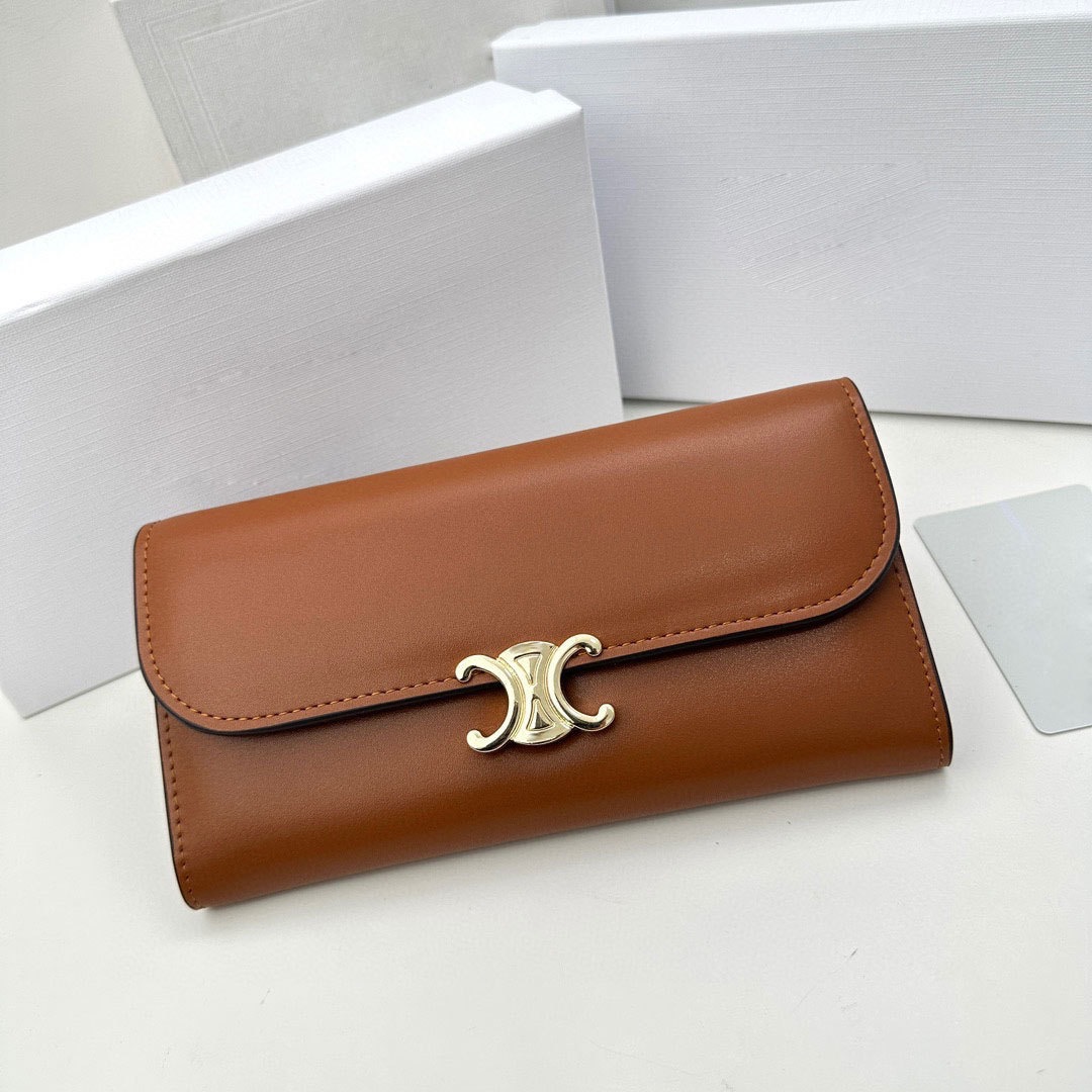 luxurious Leather Flap Wallet
