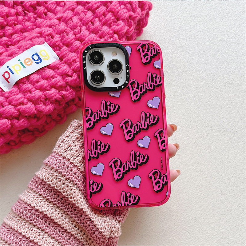 Red Barbie Heart iPhone Case