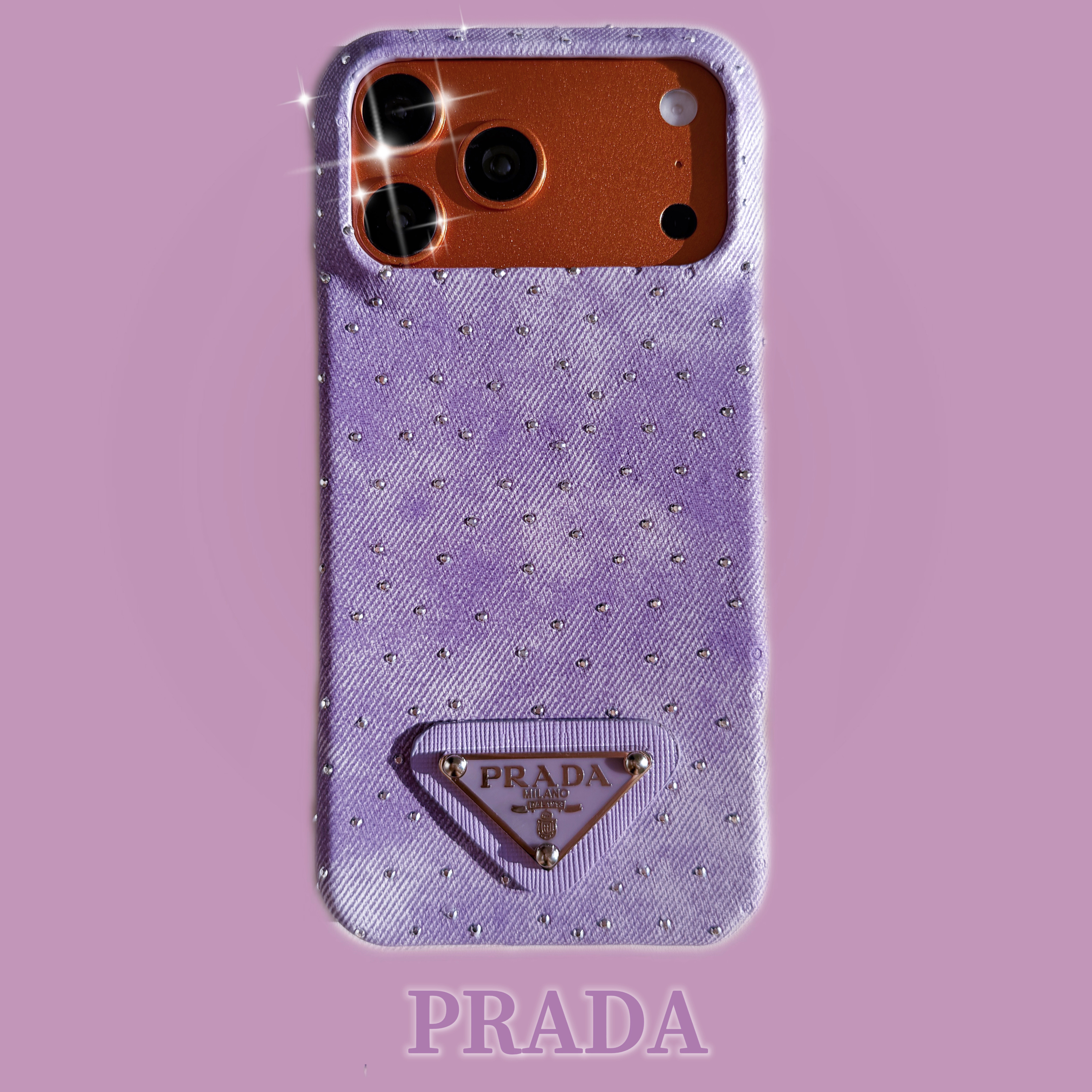 Prada Artistic Shimmer Canvas iPhone Case