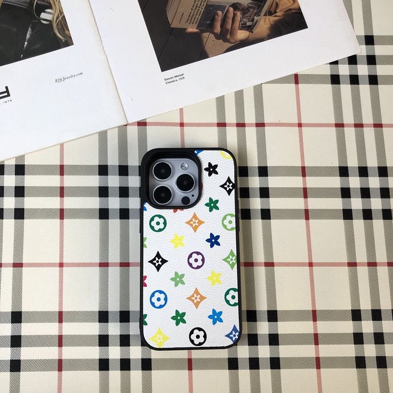 Luxury Leather V iPhone Wallet Case