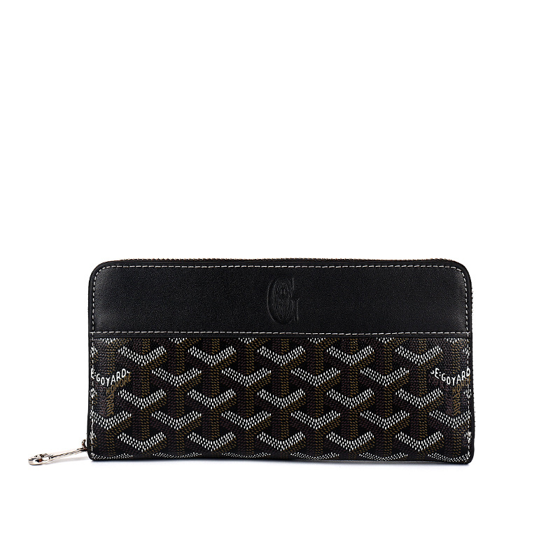 GD Leather Zipper Long Wallet