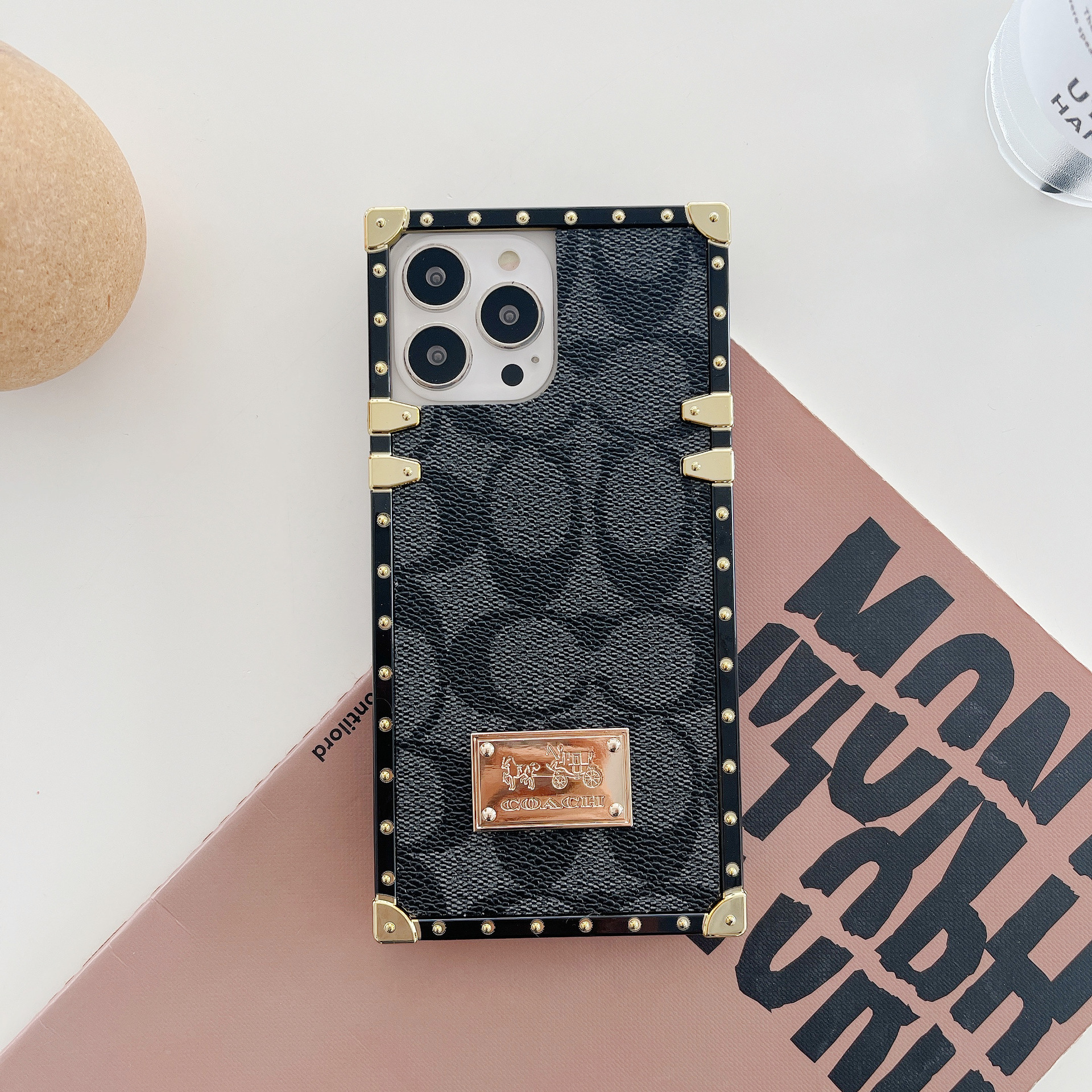 Coach Square Leather iPhone case