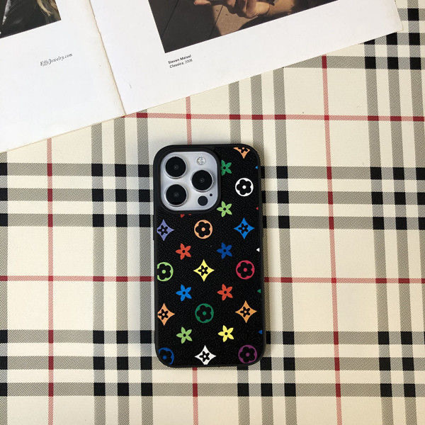 Luxury Leather V iPhone Wallet Case