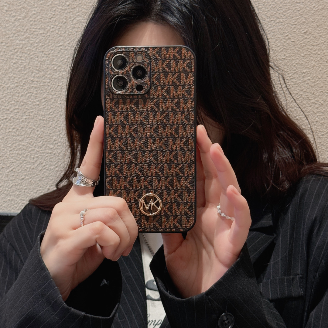 Leather MK iPhone Case
