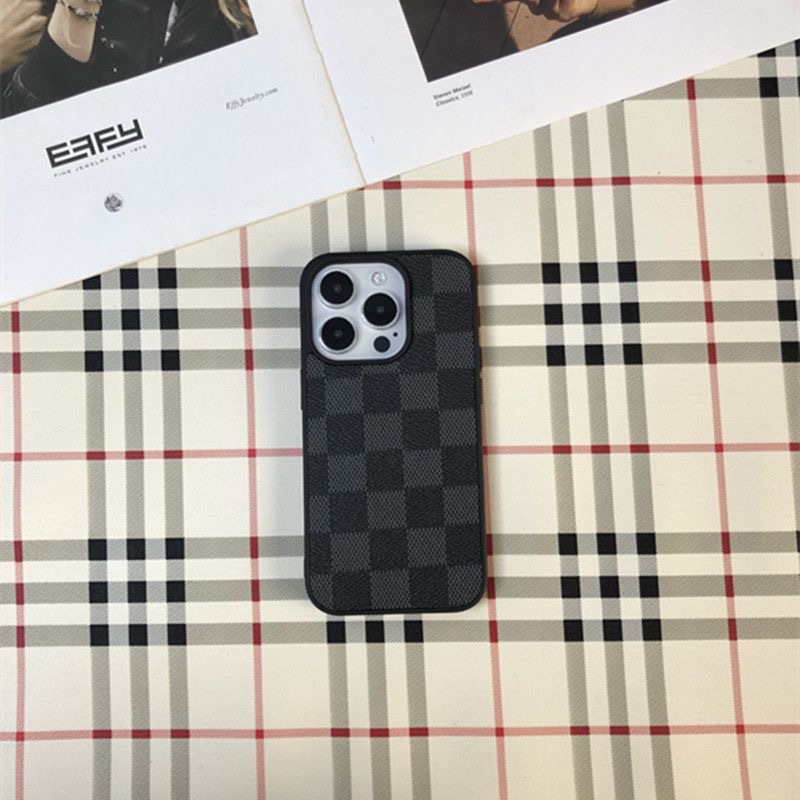 Luxury Leather V iPhone Wallet Case