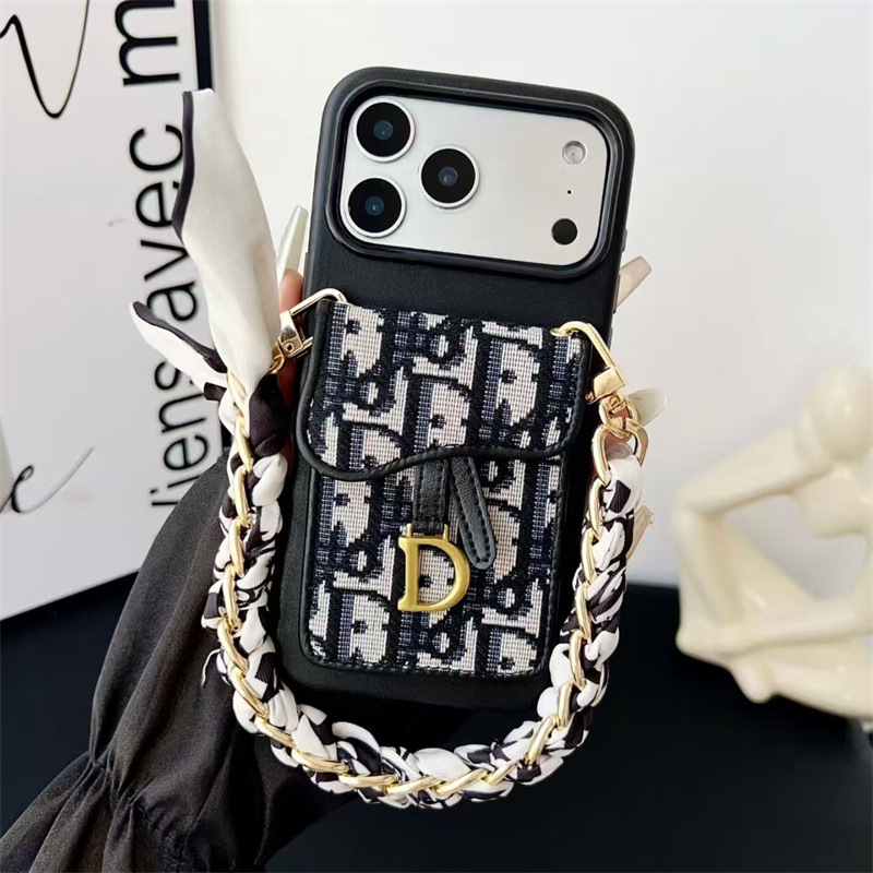Dior Leather iPhone Wallet Case