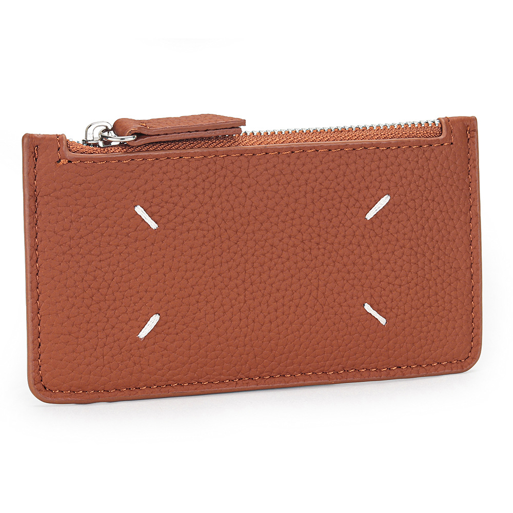 Luxury Leather Zipper Wallet Card Holder & Coin Purse