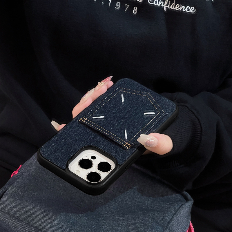 Trendy denim iPhone Case