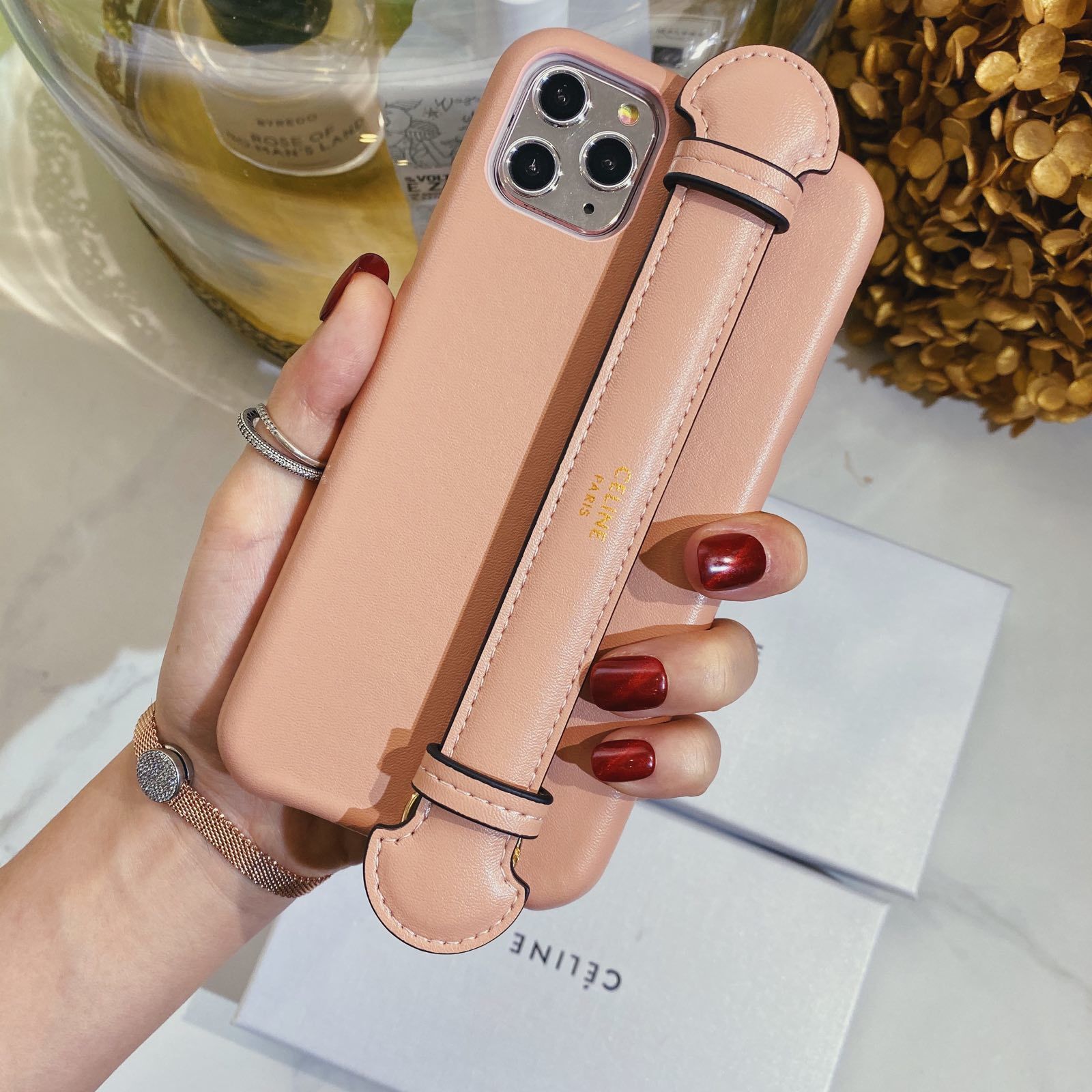 Luxurious Leather CL iPhone Case 
